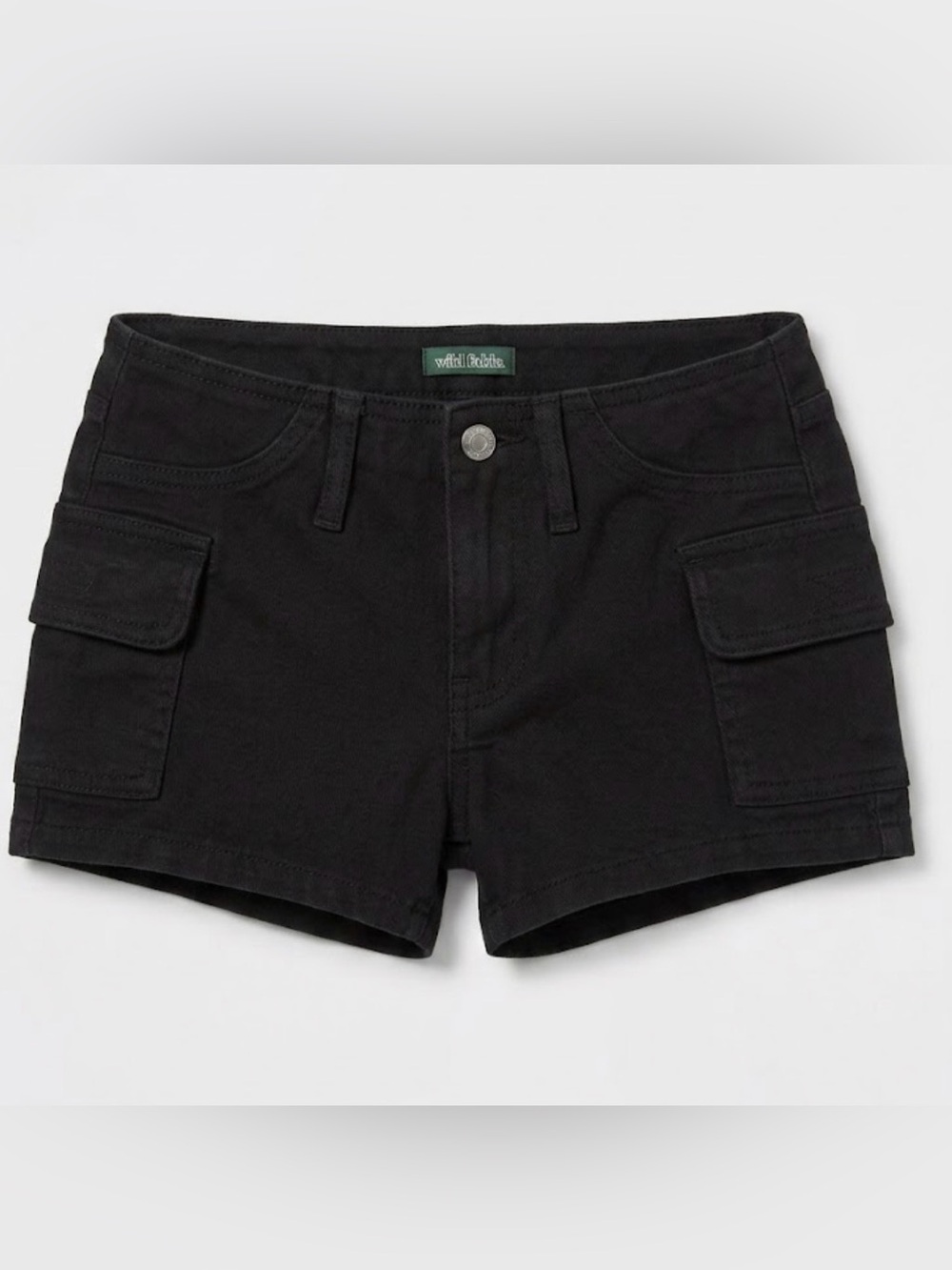 Wild Fable Black Cargo Jean Pocket Shorts 00 Low Rise Shorts Target Summer Beach